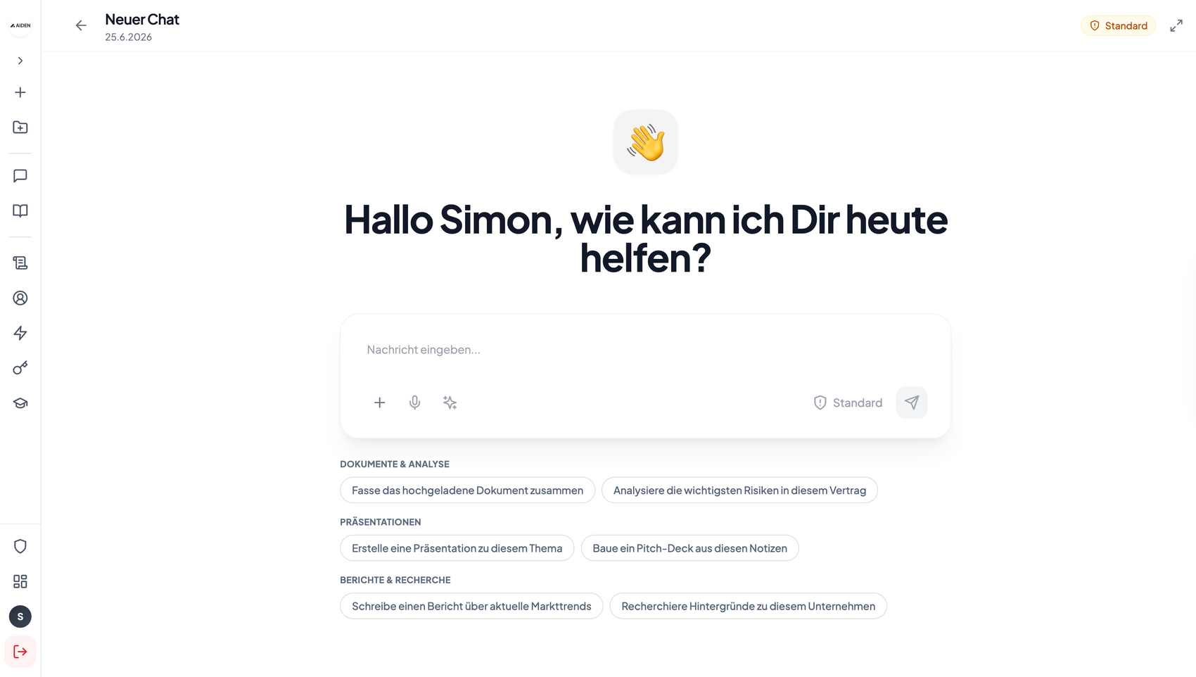 AIDEN Workspace — Multi-Modell-Chat